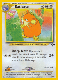 Carta Raticate 6 do set Southern Islands — Pokémon TCG | Bynx