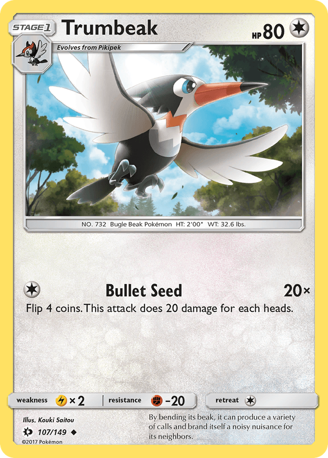 Carta Trumbeak 107/149 do set Sun & Moon — Pokémon TCG | Bynx