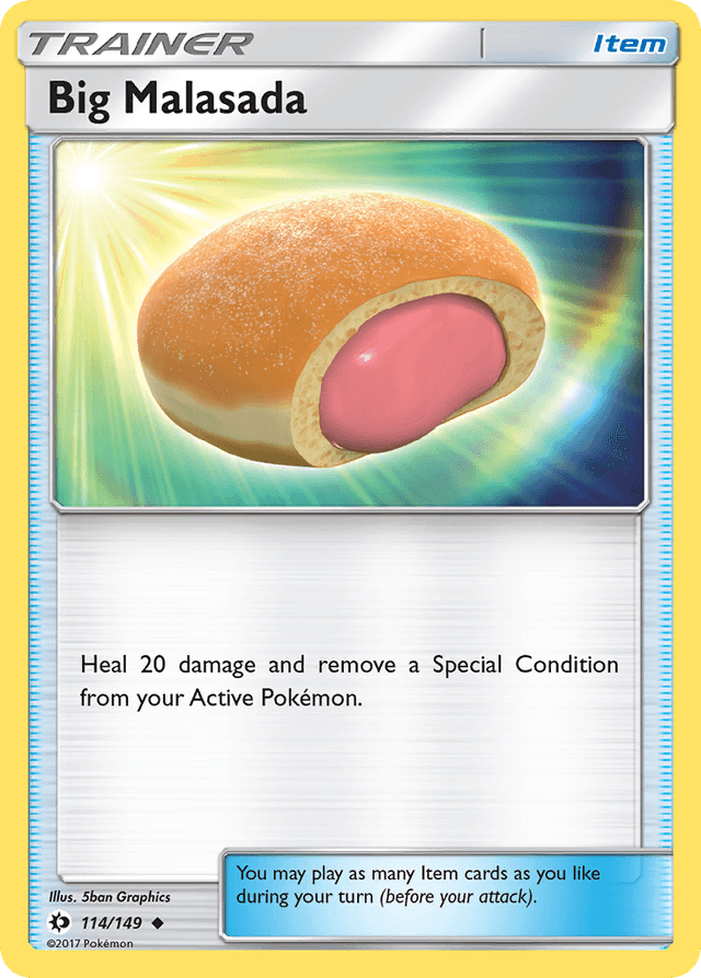 Carta Big Malasada 114/149 do set Sun & Moon — Pokémon TCG | Bynx