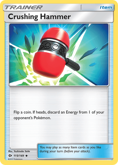 Carta Crushing Hammer 115/149 do set Sun & Moon — Pokémon TCG | Bynx