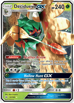 Decidueye-GX 12 — Sun & Moon