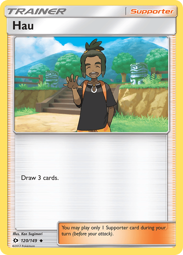 Carta Hau 120/149 do set Sun & Moon — Pokémon TCG | Bynx