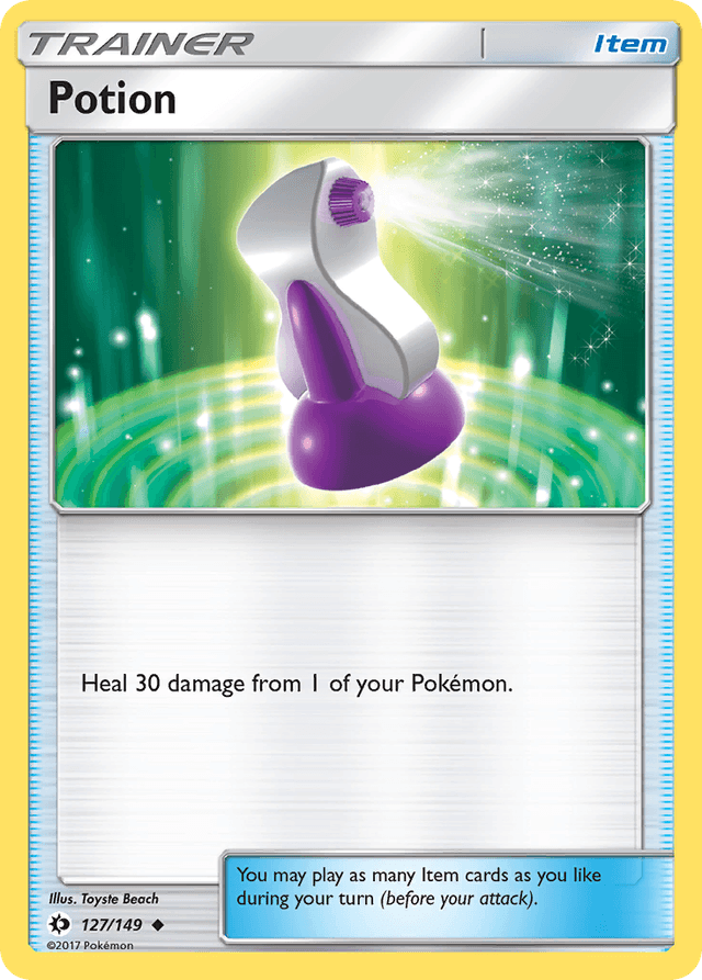 Carta Potion 127/149 do set Sun & Moon — Pokémon TCG | Bynx