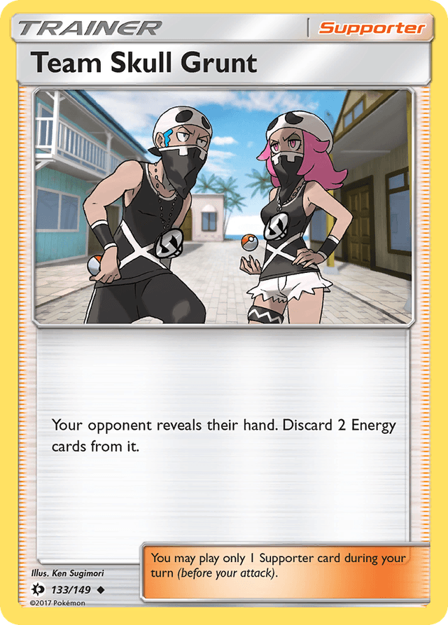 Carta Team Skull Grunt 133/149 do set Sun & Moon — Pokémon TCG | Bynx