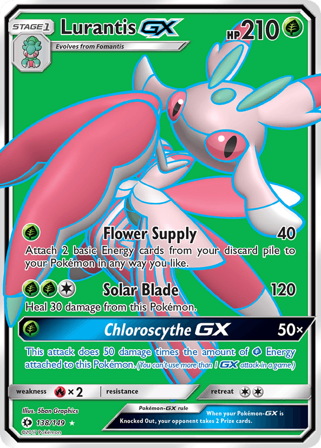 Carta Lurantis-GX 138/149 do set Sun & Moon — Pokémon TCG | Bynx