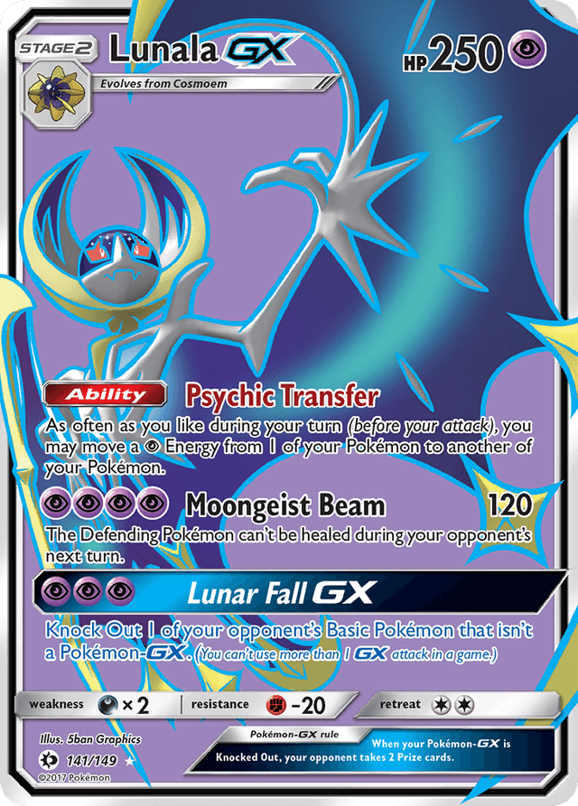 Carta Lunala-GX 141/149 do set Sun & Moon — Pokémon TCG | Bynx