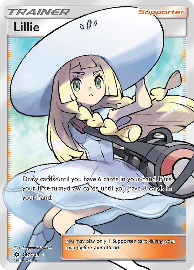 Carta Lillie 147/149 do set Sun & Moon — Pokémon TCG | Bynx