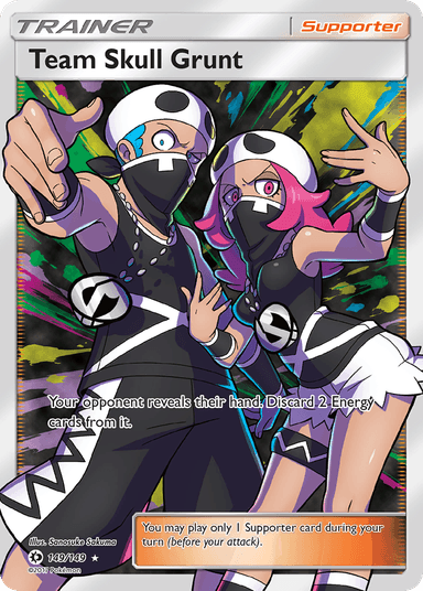 Carta Team Skull Grunt 149/149 do set Sun & Moon — Pokémon TCG | Bynx