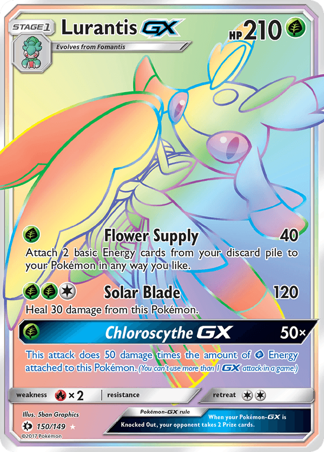 Carta Lurantis-GX 150/149 do set Sun & Moon — Pokémon TCG | Bynx