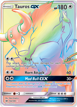 Tauros-GX 156 — Sun & Moon