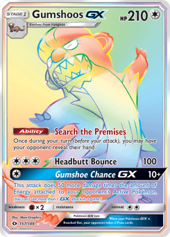 Gumshoos-GX 157 — Sun & Moon