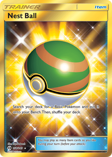 Carta Nest Ball 158/149 do set Sun & Moon — Pokémon TCG | Bynx