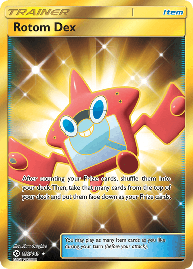 Carta Rotom Dex 159/149 do set Sun & Moon — Pokémon TCG | Bynx