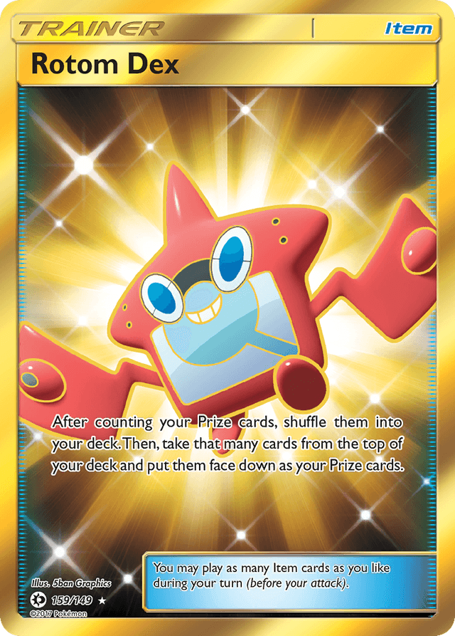 Carta Rotom Dex 159/149 do set Sun & Moon — Pokémon TCG | Bynx