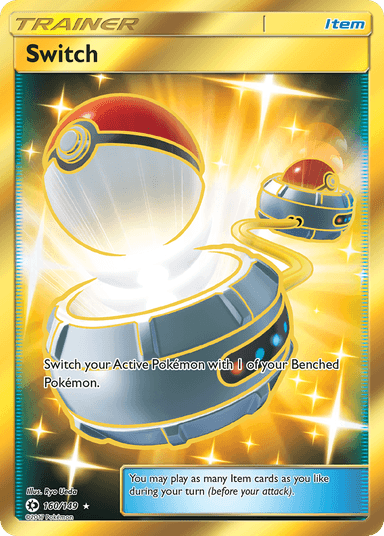 Carta Switch 160/149 do set Sun & Moon — Pokémon TCG | Bynx