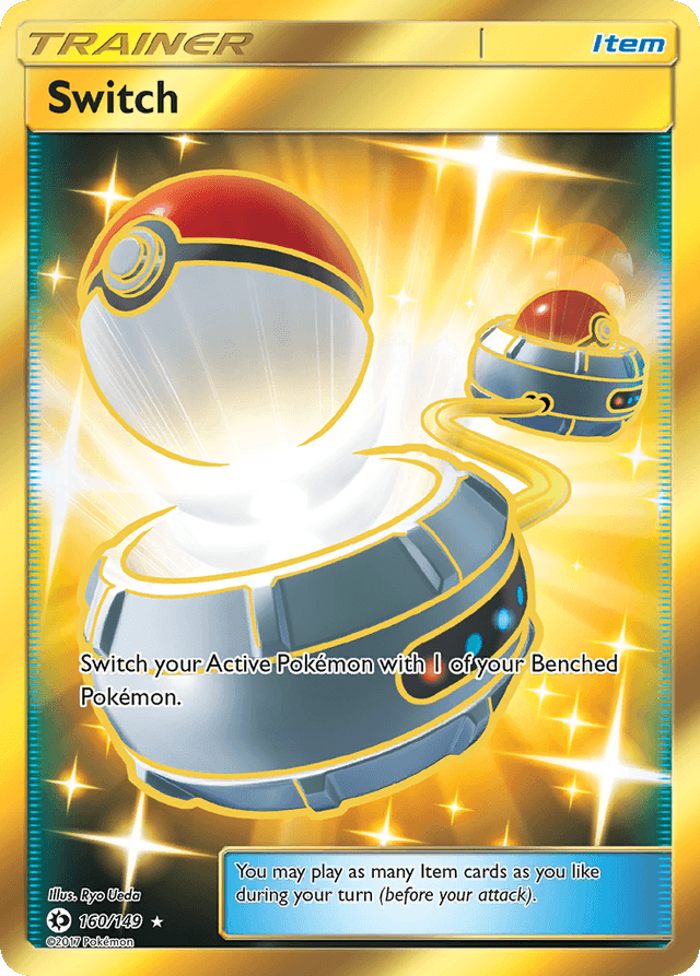 Carta Switch 160/149 do set Sun & Moon — Pokémon TCG | Bynx