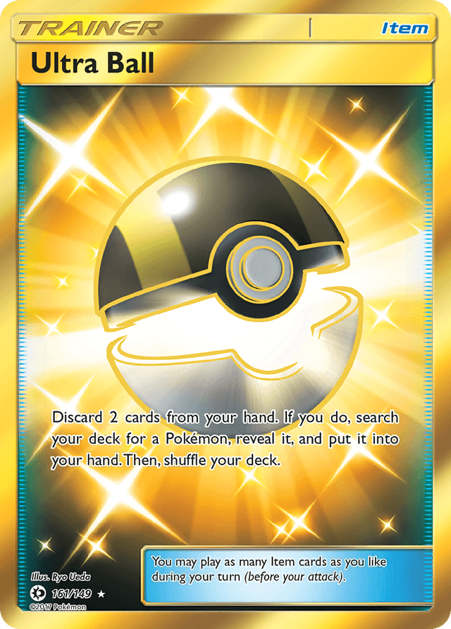 Carta Ultra Ball 161/149 do set Sun & Moon — Pokémon TCG | Bynx