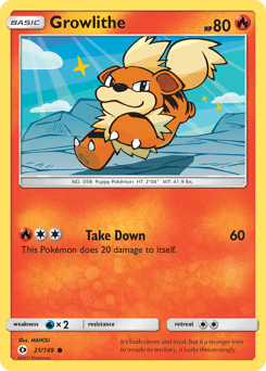 Growlithe 21 — Sun & Moon