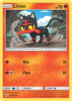 Litten 24/149 — Sol e Lua