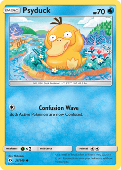 Psyduck 28/149 — Sol e Lua