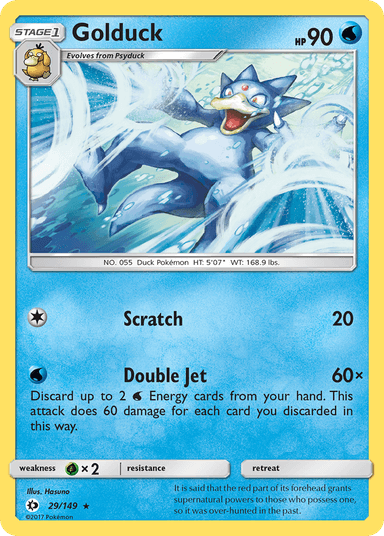 Carta Golduck 29/149 do set Sun & Moon — Pokémon TCG | Bynx