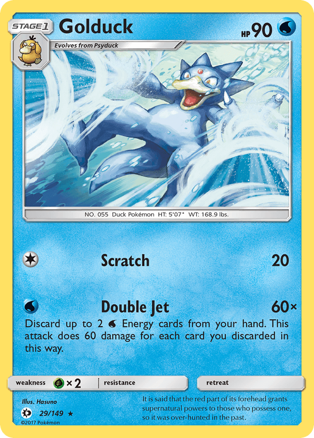 Carta Golduck 29/149 do set Sun & Moon — Pokémon TCG | Bynx