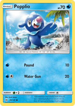 Popplio 39/149 — Sol e Lua