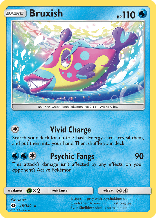 Carta Bruxish 48/149 do set Sun & Moon — Pokémon TCG | Bynx