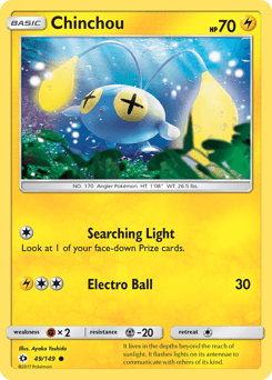 Chinchou 49/149 — Sol e Lua
