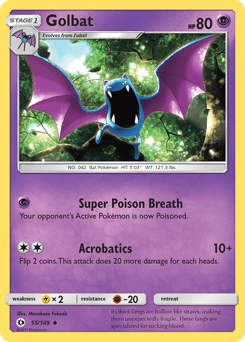 Golbat 55/149 — Sol e Lua