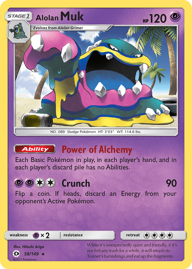 Carta Alolan Muk 58/149 do set Sun & Moon — Pokémon TCG | Bynx