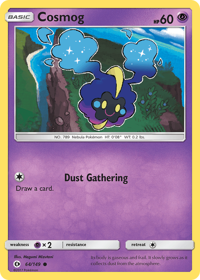 Carta Cosmog 64/149 do set Sun & Moon — Pokémon TCG | Bynx
