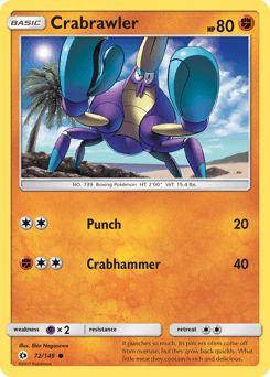 Crabrawler 72/149 — Sol e Lua