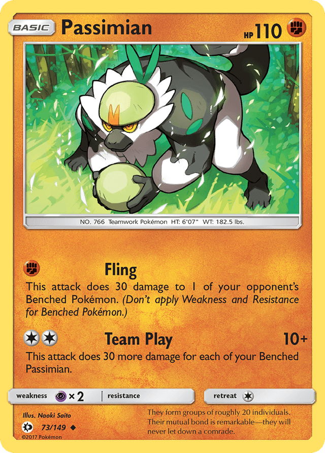Carta Passimian 73/149 do set Sun & Moon — Pokémon TCG | Bynx