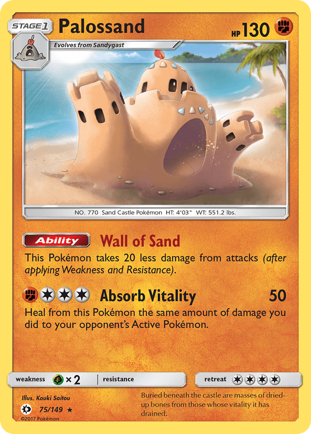 Carta Palossand 75/149 do set Sun & Moon — Pokémon TCG | Bynx