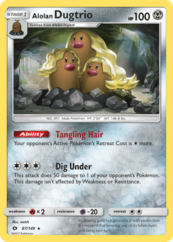 Alolan Dugtrio 87 — Sun & Moon