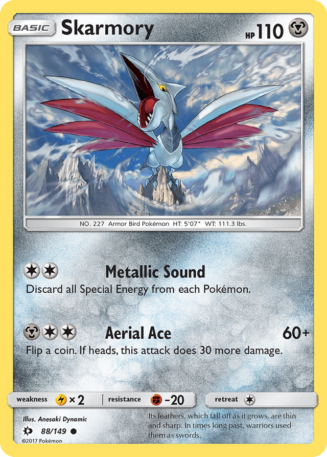 Carta Skarmory 88/149 do set Sun & Moon — Pokémon TCG | Bynx