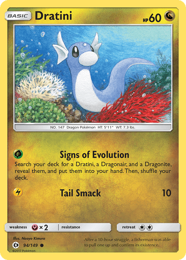 Carta Dratini 94/149 do set Sun & Moon — Pokémon TCG | Bynx