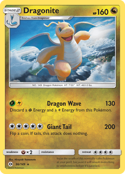 Dragonite 96/149 — Sol e Lua