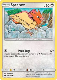 Spearow 97/149 — Sol e Lua