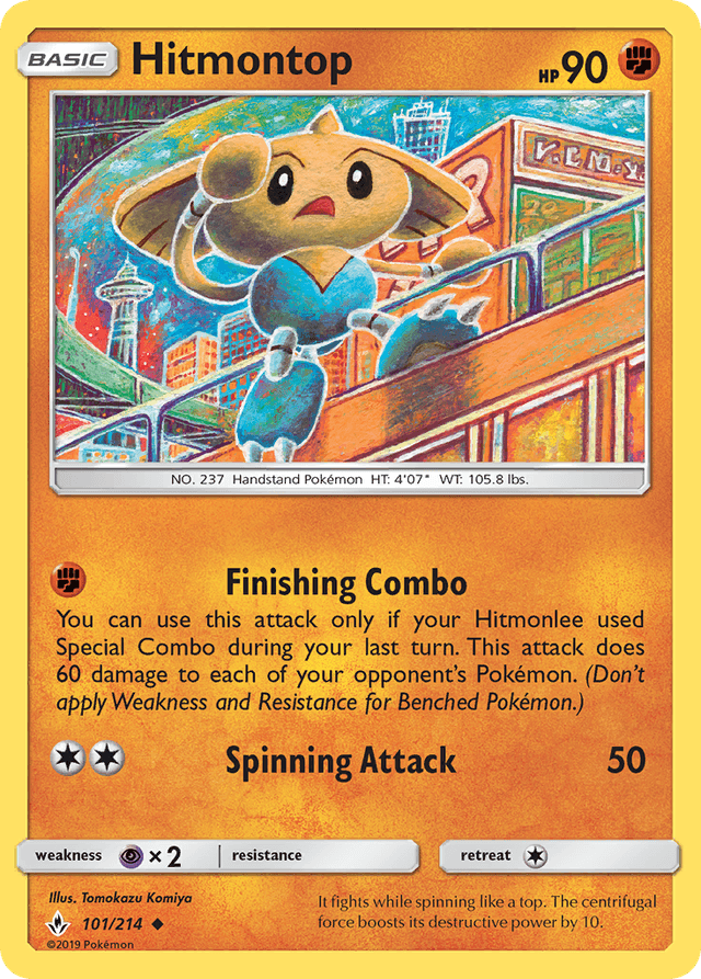 Carta Hitmontop 101/214 do set Unbroken Bonds — Pokémon TCG | Bynx