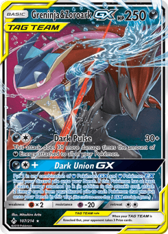 Greninja & Zoroark-GX 107 — Unbroken Bonds