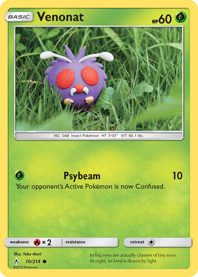 Carta Venonat 10/214 do set Unbroken Bonds — Pokémon TCG | Bynx