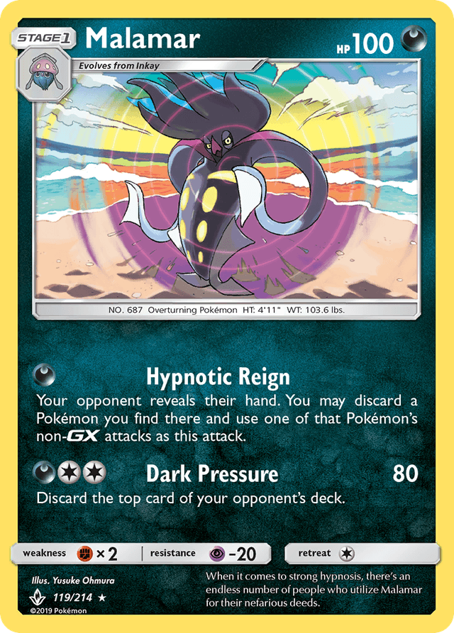 Carta Malamar 119/214 do set Unbroken Bonds — Pokémon TCG | Bynx