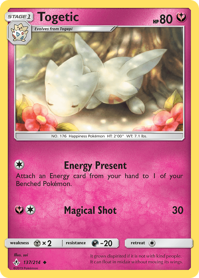 Carta Togetic 137/214 do set Unbroken Bonds — Pokémon TCG | Bynx