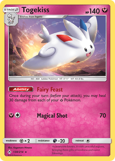 Carta Togekiss 138/214 do set Unbroken Bonds — Pokémon TCG | Bynx
