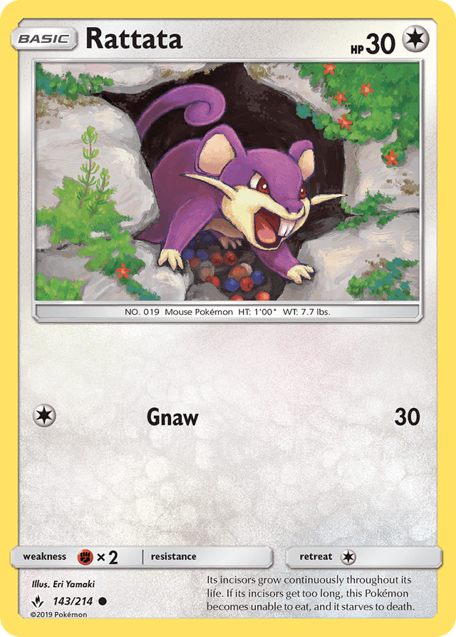 Carta Rattata 143/214 do set Unbroken Bonds — Pokémon TCG | Bynx
