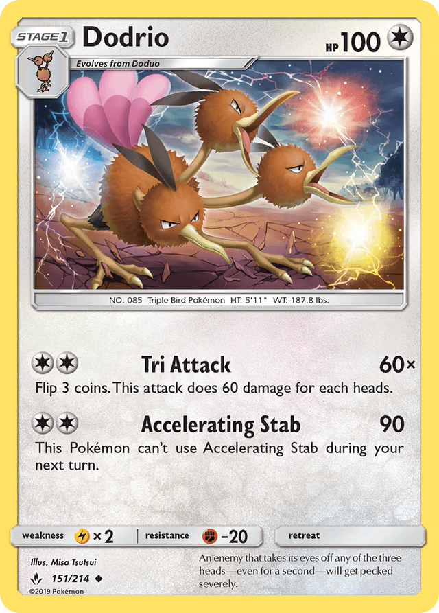 Carta Dodrio 151/214 do set Unbroken Bonds — Pokémon TCG | Bynx