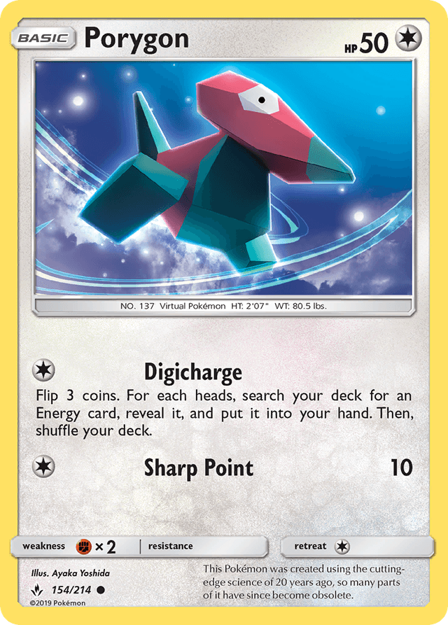Carta Porygon 154/214 do set Unbroken Bonds — Pokémon TCG | Bynx