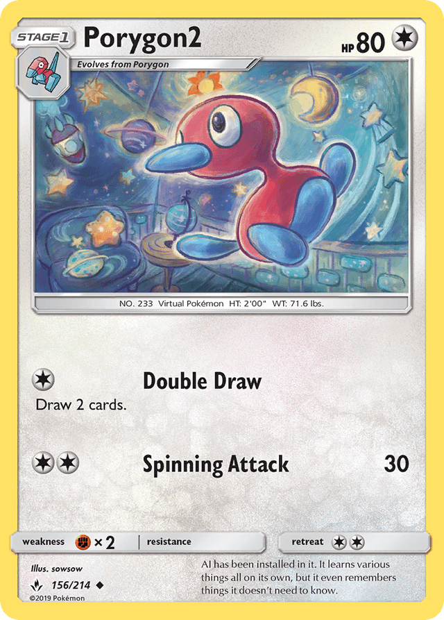 Carta Porygon2 156/214 do set Unbroken Bonds — Pokémon TCG | Bynx